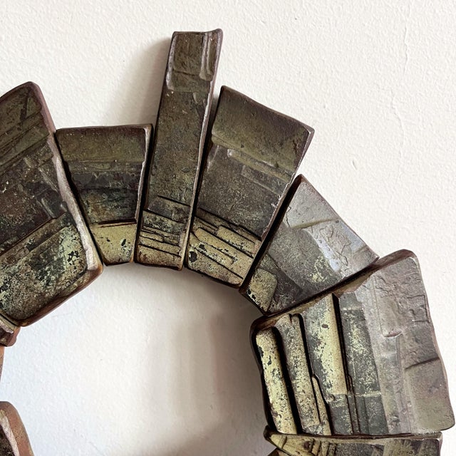 1980s Vintage Brutalist Signed Bronze Sculpture For Sale - Image 5 of 7