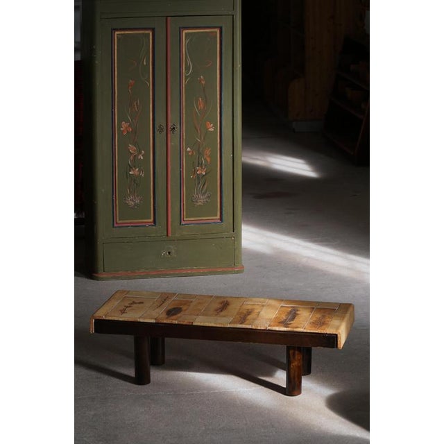 1960s Mid-Century French Ceramic Tile Coffee Table attributed to Roger Capron, Vallauris, 1960s For Sale - Image 5 of 18