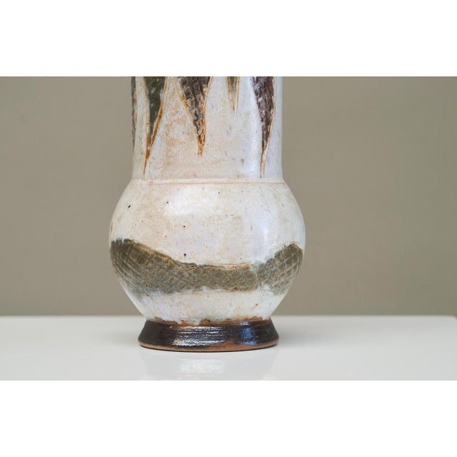 Studio Pottery Vase by Jean Guyaux, Belgium, 1960s For Sale - Image 6 of 14