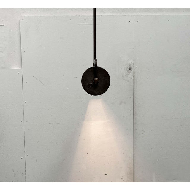 1950s Mid-Century Modern Industrial German Ceiling Lamps from Hillebrand Leuchten, Set of 2 For Sale - Image 5 of 18