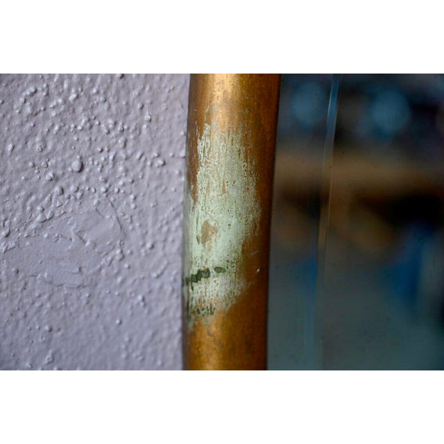 Wood Large Antique Gold Mirror For Sale - Image 7 of 10