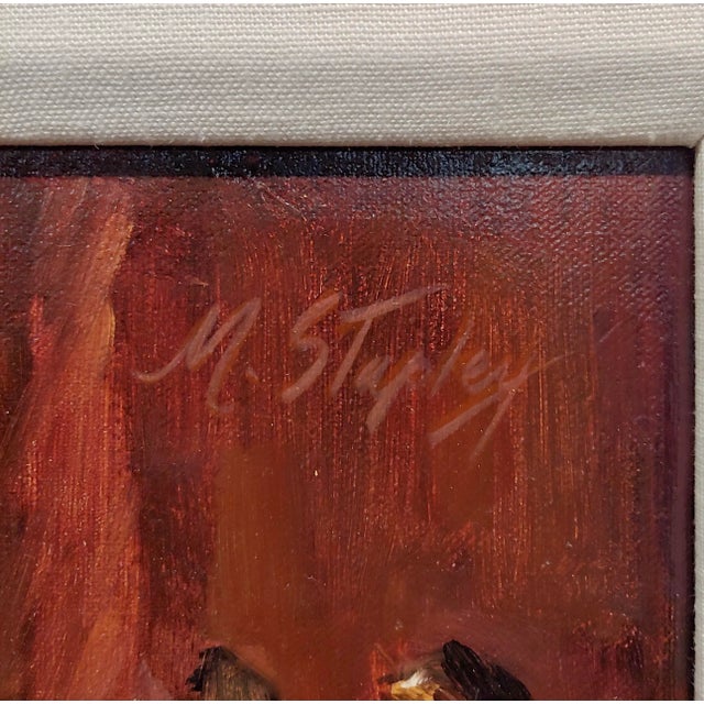 Textile Michele Stapley -Ballet Dancers on Stage -Oil Painting For Sale - Image 7 of 10