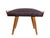Mid-Century Modern Mid-Century Modern Italian Wood and Purple Fabric Ottoman, 1950s For Sale - Image 3 of 8