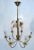 Maison Charles Style Feuilles Gold Leaf & Brass 6-Light Chandelier France 1960 For Sale In Miami - Image 6 of 13