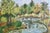 American Large 1970s Folk Art Landscape Oil Painting, Framed For Sale - Image 3 of 7