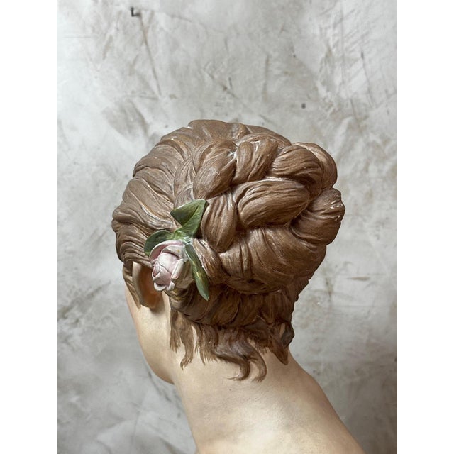 Plaster Bust of a Woman For Sale - Image 13 of 15