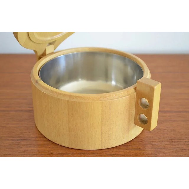 Brown Dansk Butter Can by Birgit Krogh for Woodline, 1970s For Sale - Image 8 of 11