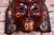 Antique Asian Facial Mas in Lacquered and Painted Wood, 1890s For Sale - Image 6 of 8
