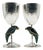 1980s Emilia Castillo Parrot Goblets for Los Castillo, Mexican Modern Silver - a Pair For Sale