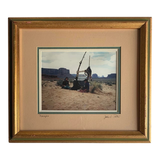 Vintage Photograph of Navajo Women in Desert For Sale