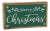 Merry Christmas Sign with Faux Leather Accent (Set of 2) For Sale