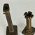 Antique Pair of Solid Bronze Art Nouveau French Candlesticks in Column Design and Brass Finish For Sale - Image 4 of 13