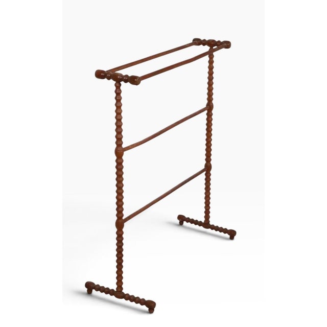 Victorian Jenny Lind towel drying rack stand, in very good, original, clean and ready to use condition.