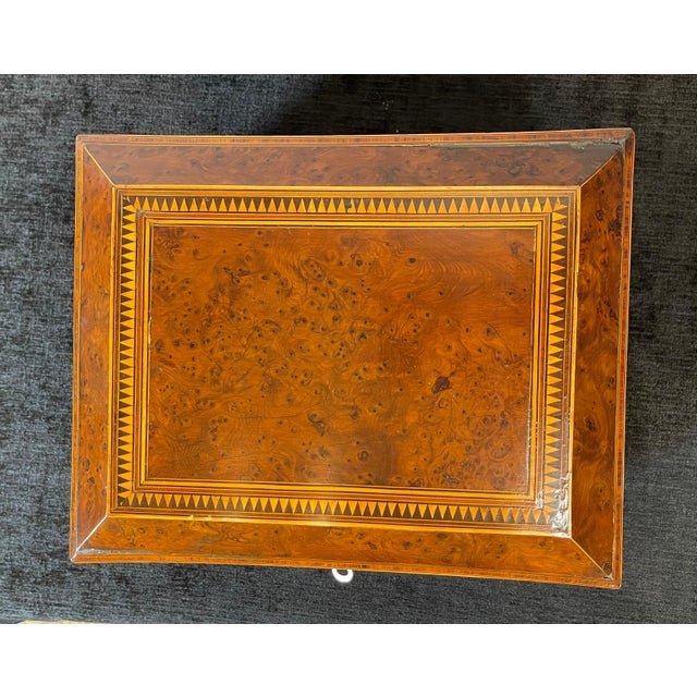 English Birdseye Maple Sewing Box For Sale - Image 4 of 10