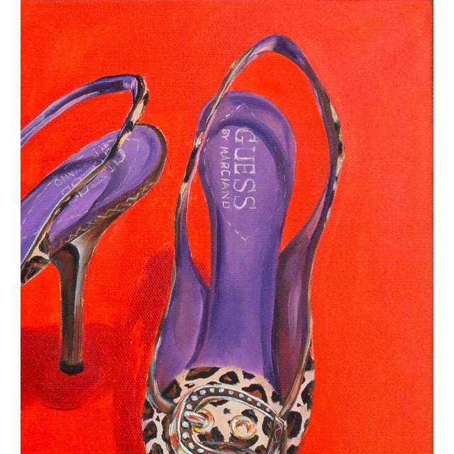 Contemporary 'Faux Leopard Marciano Pumps' by Marcia Park Cone, 2010; Italian Fashion Shoes For Sale - Image 3 of 7