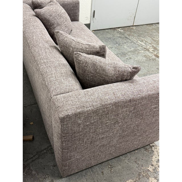 Linen Bespoke Breuer Linen Sofa For Sale - Image 8 of 12