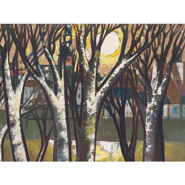 Laimdots Murnieks, Wind Gestures, 1991, Oil on Cardboard For Sale - Image 5 of 6