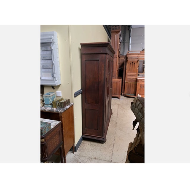 Wood Antique Art Nouveau Display Cabinet, 1910 For Sale - Image 7 of 10