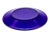 1960s Vintage 6” Deep Cobalt Blue French Glass Serving Plates For Sale - Image 5 of 8