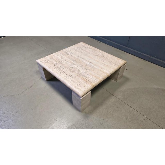 Vintage Italian Travertine Coffee Table, 1970s For Sale - Image 9 of 17