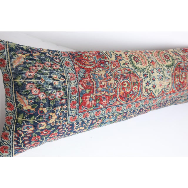 Antique Oriental Handmade Double Knotted Persian Rug Pillow Cover For Sale - Image 11 of 11