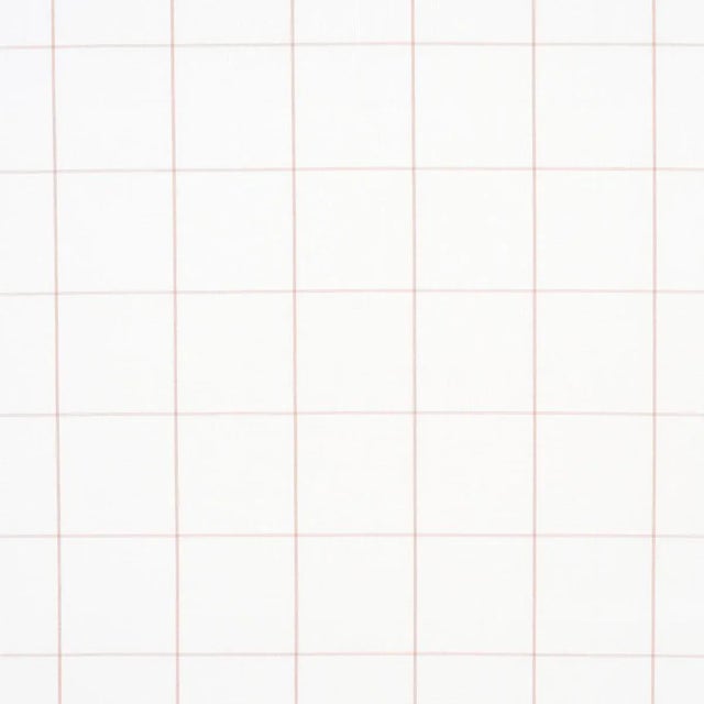 Schumacher x Veere Grenney Woodman Check Fabric In Temple Pink For Sale