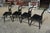 Vintage S Bent Bros Hitchcock Style Black Stenciled Dining Chairs Set of 4 For Sale - Image 11 of 18