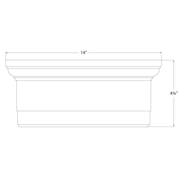 Visual Comfort Visual Comfort Signature Siena Large Flush Mount in Chrome with White Glass For Sale - Image 4 of 4