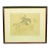 Paul Brown Original Pencil C1937 Drawing Fox-Hunter Clearing Fence For Sale