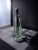 Green crystal table lamp produced by the largest Belgian glassworks, Val Saint Lambert. Founded in 1826, this glassworks...