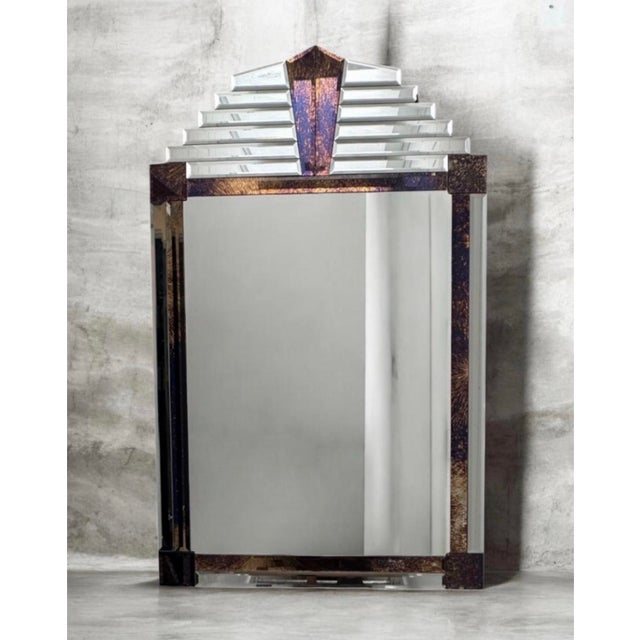 Large Vintage Art Deco Mirror For Sale In New York - Image 6 of 7