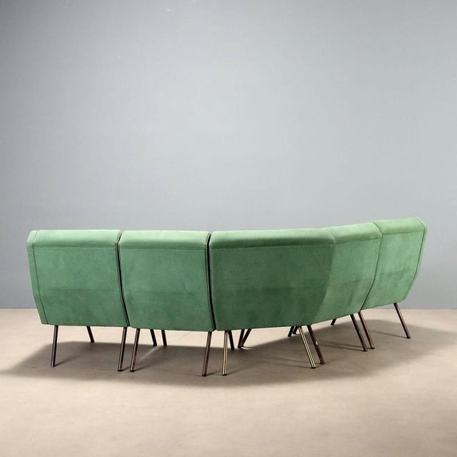 Vintage Green Corner Sofa, 1960s For Sale - Image 11 of 13
