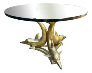 Three Dolphins Coffee Table, 1950s