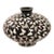 Signed Japanese Cloisonne Enamel Black Ground Butterfly Vase For Sale