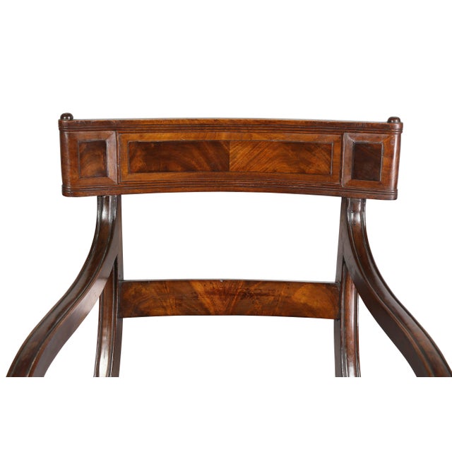 Traditional Regency Mahogany Metamorphic Armchair For Sale - Image 3 of 11