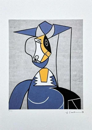 After Roy Lichtenstein, "Femme Au Chapeau", 1990s, Silk-Screen