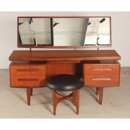 Mid-Century Teak Fresco Dressing Table and Stool from G-Plan, 1960s, Set of 2 For Sale - Image 15 of 15