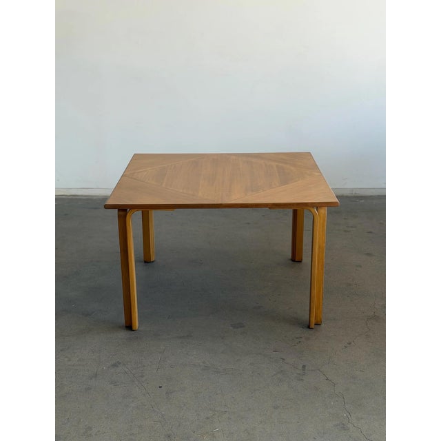 Brown 1970s Danish Modern Reworked Dining Table For Sale - Image 8 of 8