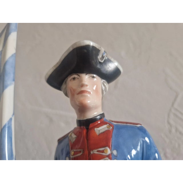 Porcelain Bavarian Ensign Figure by Hanns Goebl for Nymphenburg, 1930s For Sale - Image 6 of 10