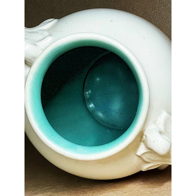 1930s 7 Inch Tall Handled Vase Made 1937 RumRill Design For Sale - Image 5 of 8