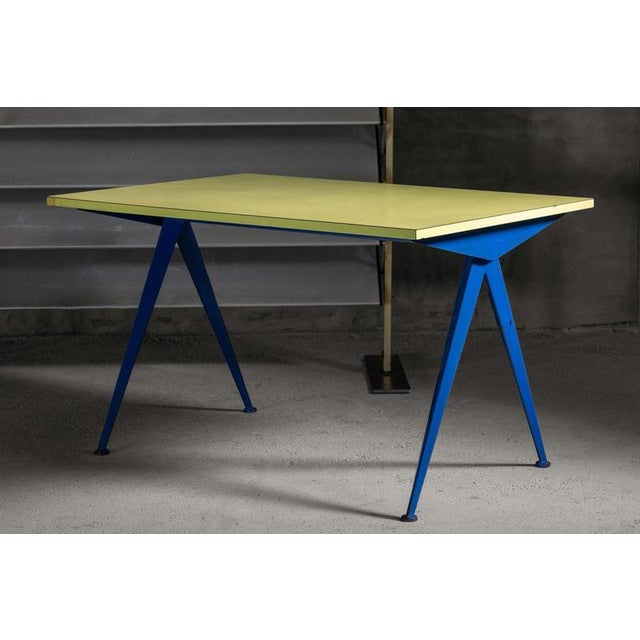Model 512 Marcoule Compass Table attributed to Jean Prouvé, France, 1953 For Sale - Image 3 of 18
