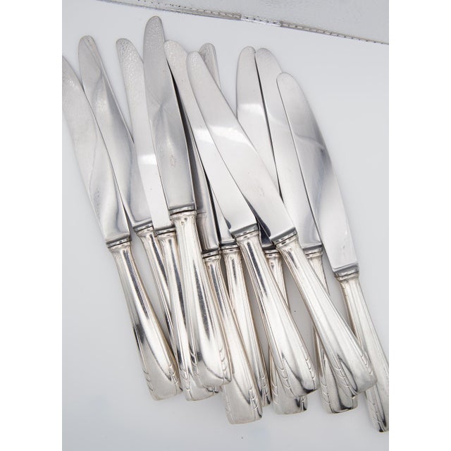Art Deco Table and Starter Knife Set for 12 from F. Frionnet, 1930-1940s, Set of 24 For Sale - Image 7 of 8