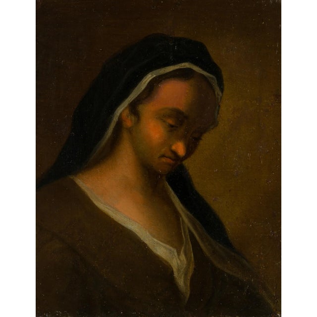 Woman with Headscarf, 1810, Oil on Canvas For Sale - Image 5 of 5