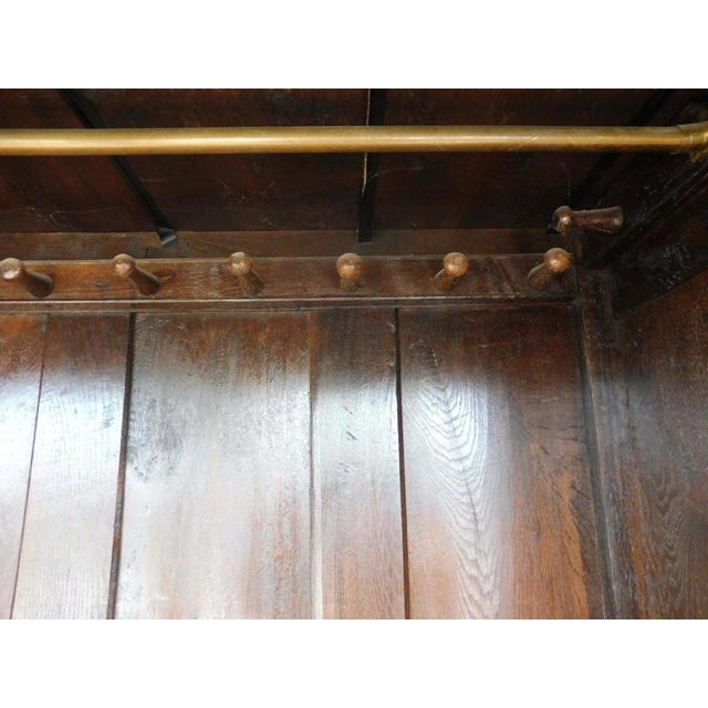 Brown Antique Mid-18th Century English Country Oak Hall Cupboard, 1750 For Sale - Image 8 of 14