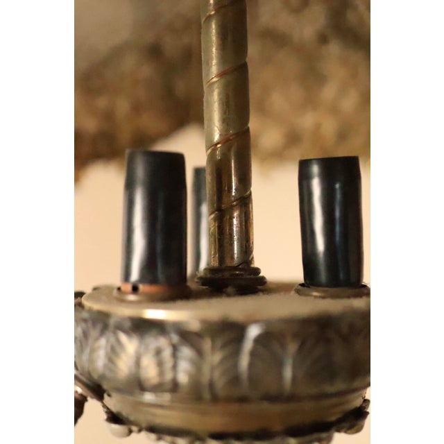 Vintage Hollywood Regency Pierced Metal Statement Table Lamps - A Pair For Sale In New York - Image 6 of 10