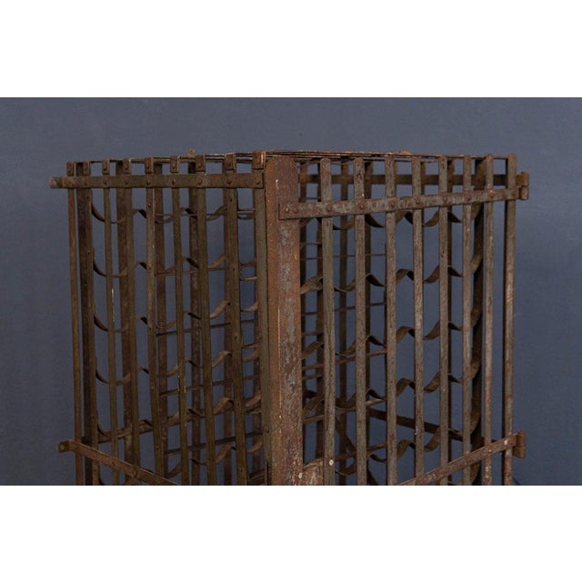 Vintage Steel Wine Rack For Sale - Image 9 of 18