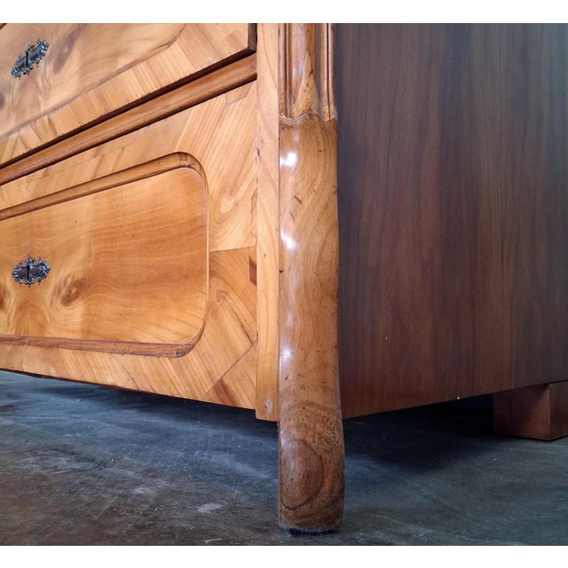 Antique Biedermeier Cherrywood Chest of Drawers, France, 1830s For Sale - Image 12 of 18