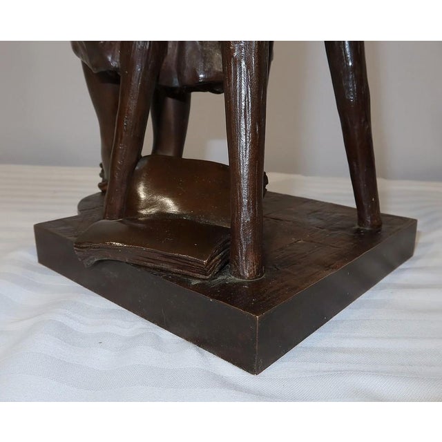 A. Massoulle, Jeune fille assise, Late 1800s, Bronze For Sale - Image 17 of 18