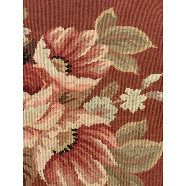 Floral French Provincial Needlepoint Lumbar Pillow Chairish