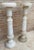 Italian Empire Carved Carrara Marble Pedestal Tables, 1890s, Set of 2 For Sale - Image 4 of 18